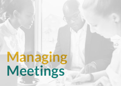 Managing Meetings